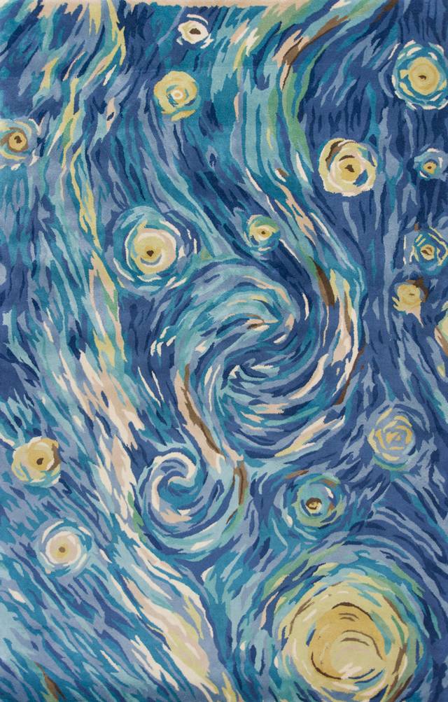 Interstellar Nights Blue 5' x 8' Rug - Thumbnail - Image 1