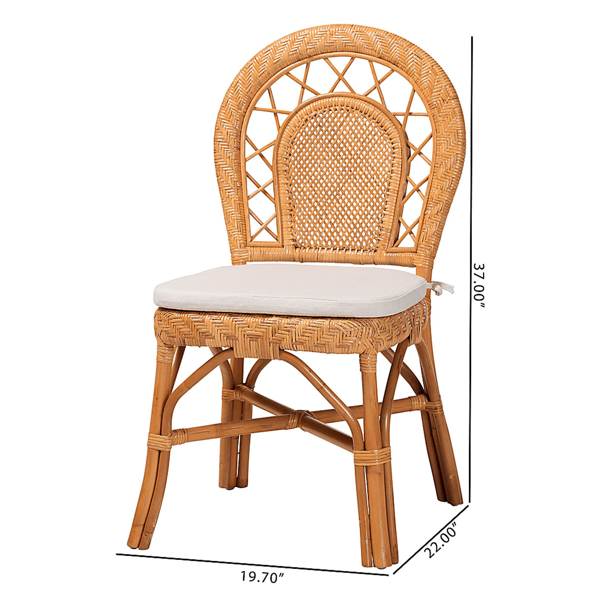 Inula Brown Side Chair - Image 5