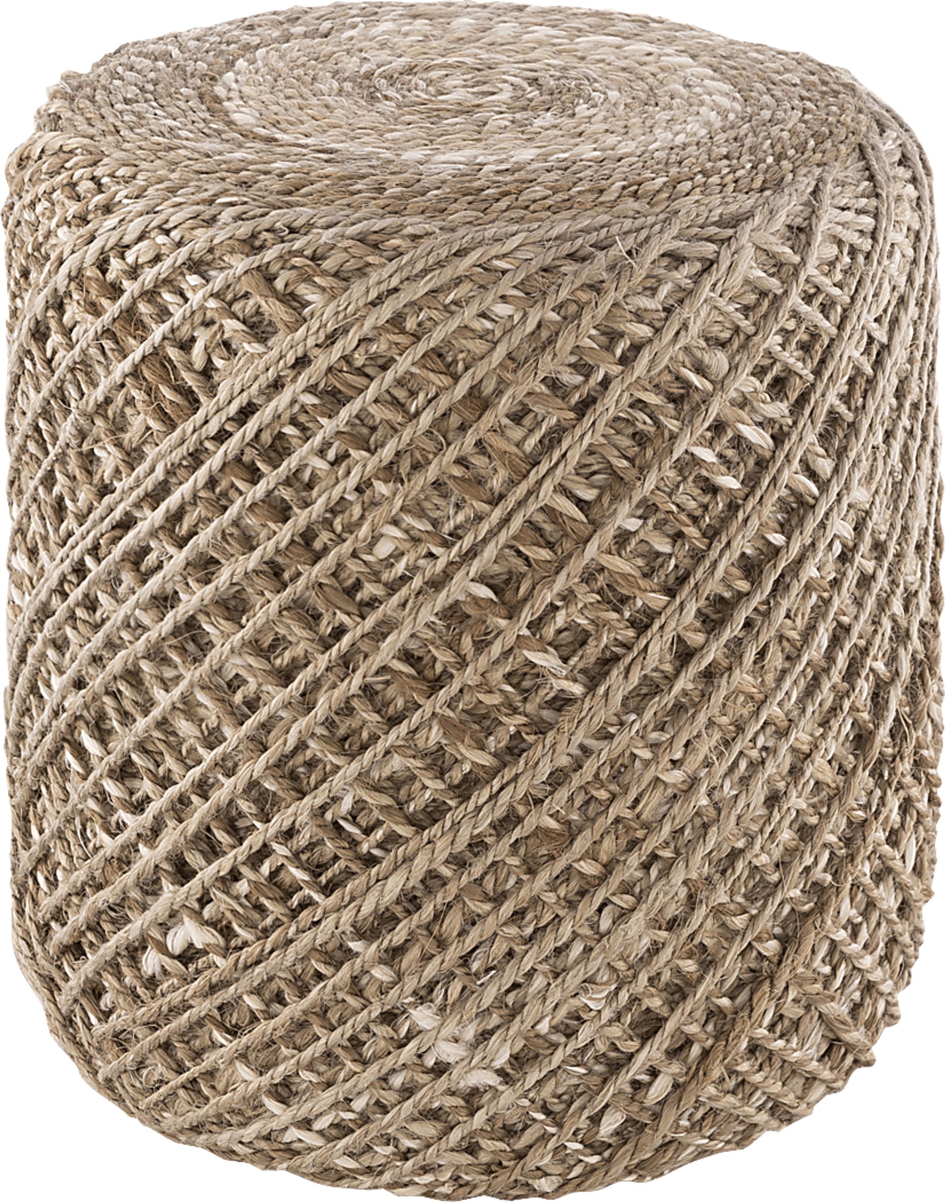 Invergordon Taupe Ottoman - Image 1
