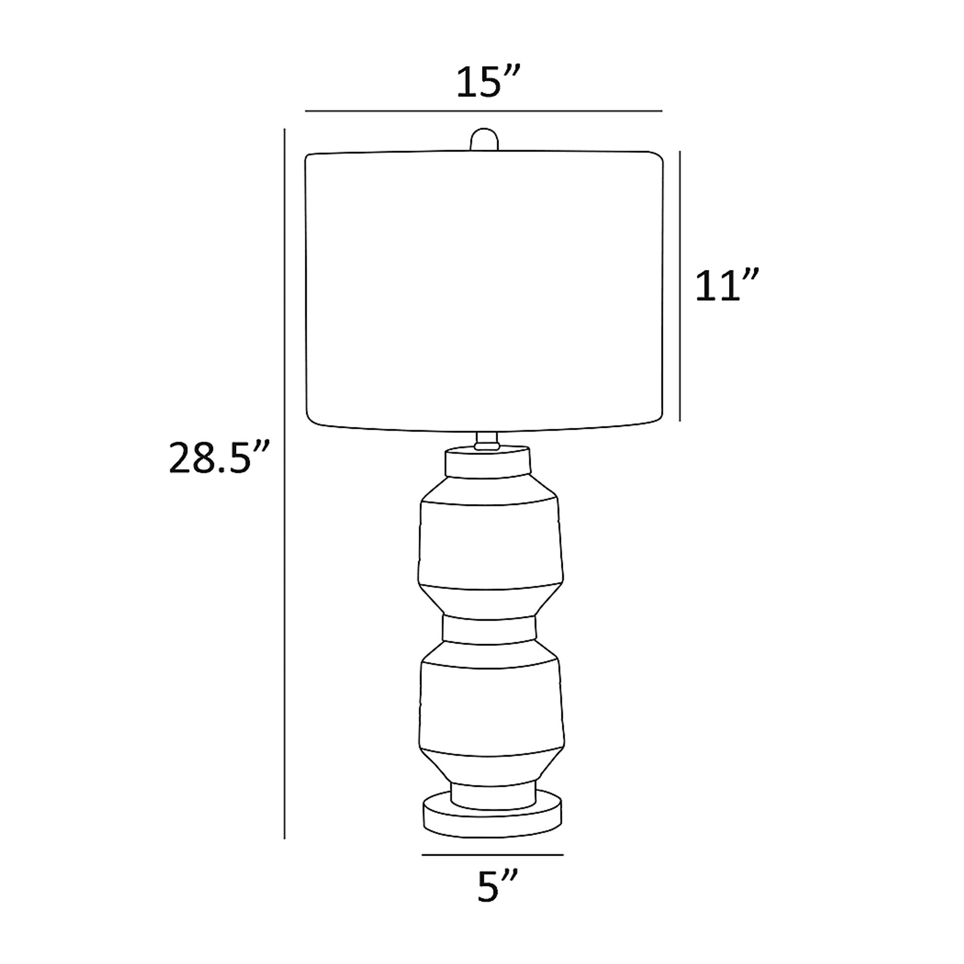 Iola Circle White Lamp - Image 4
