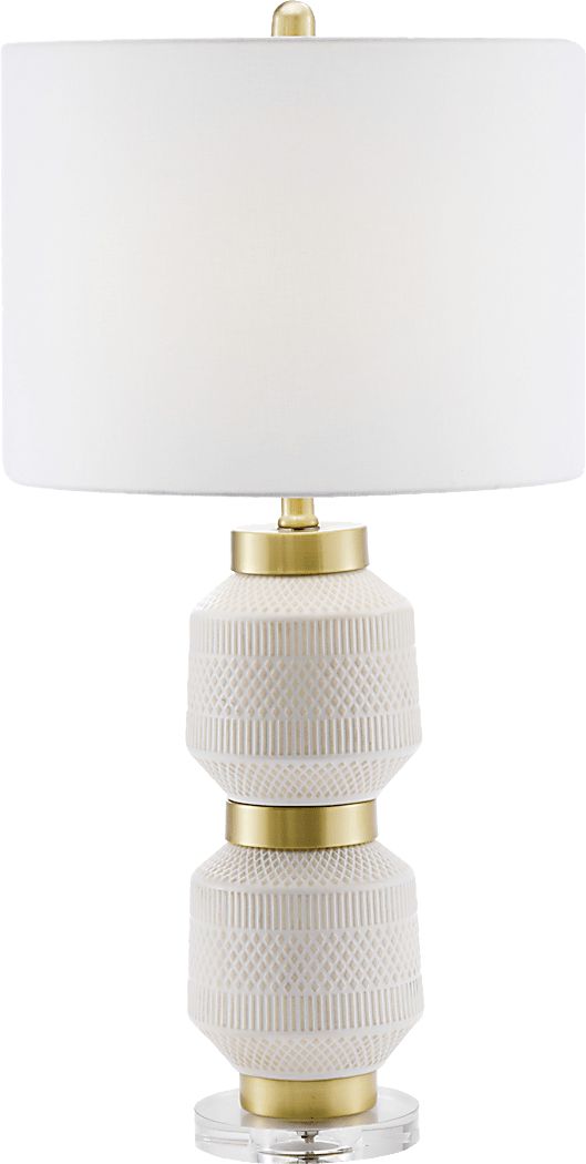 Iola Circle White Lamp