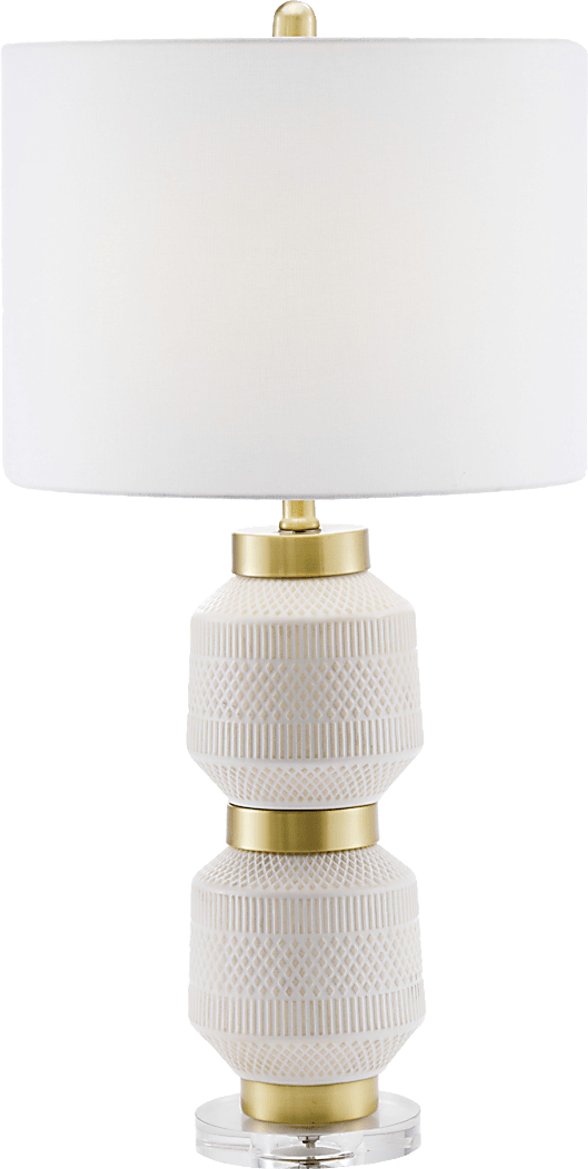 Iola Circle White Lamp - Image 1