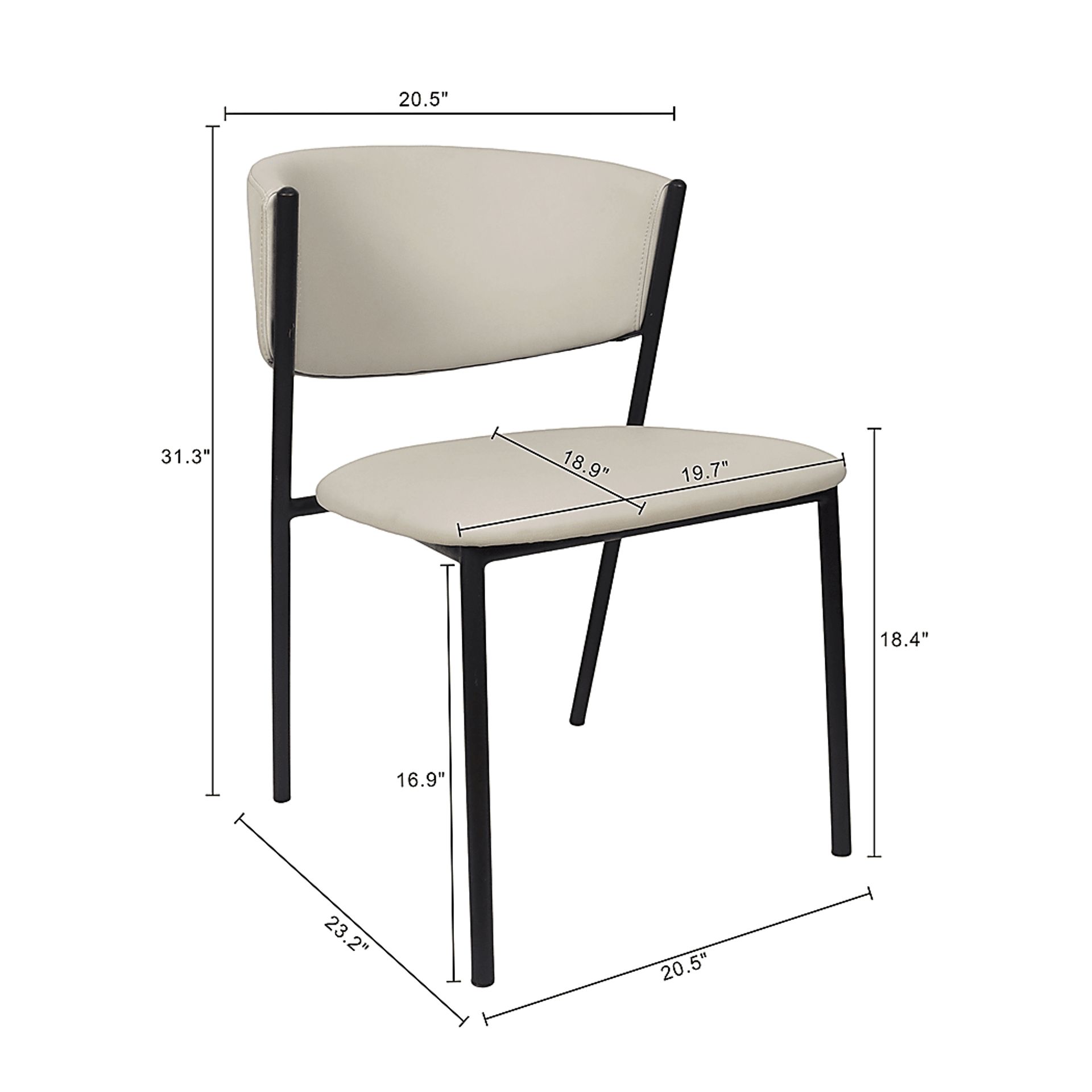 Iramse Gray Side Chair, Set of 4 - Image 7