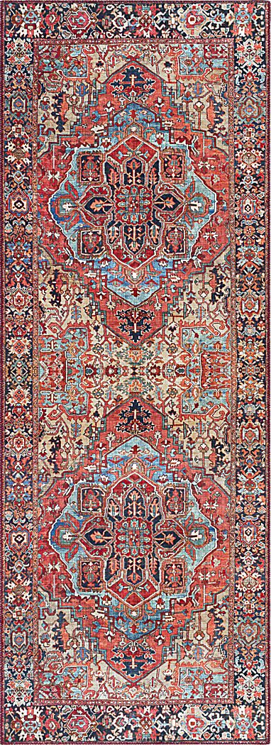 Irellie Red 2'6 x 7'6 Rug
