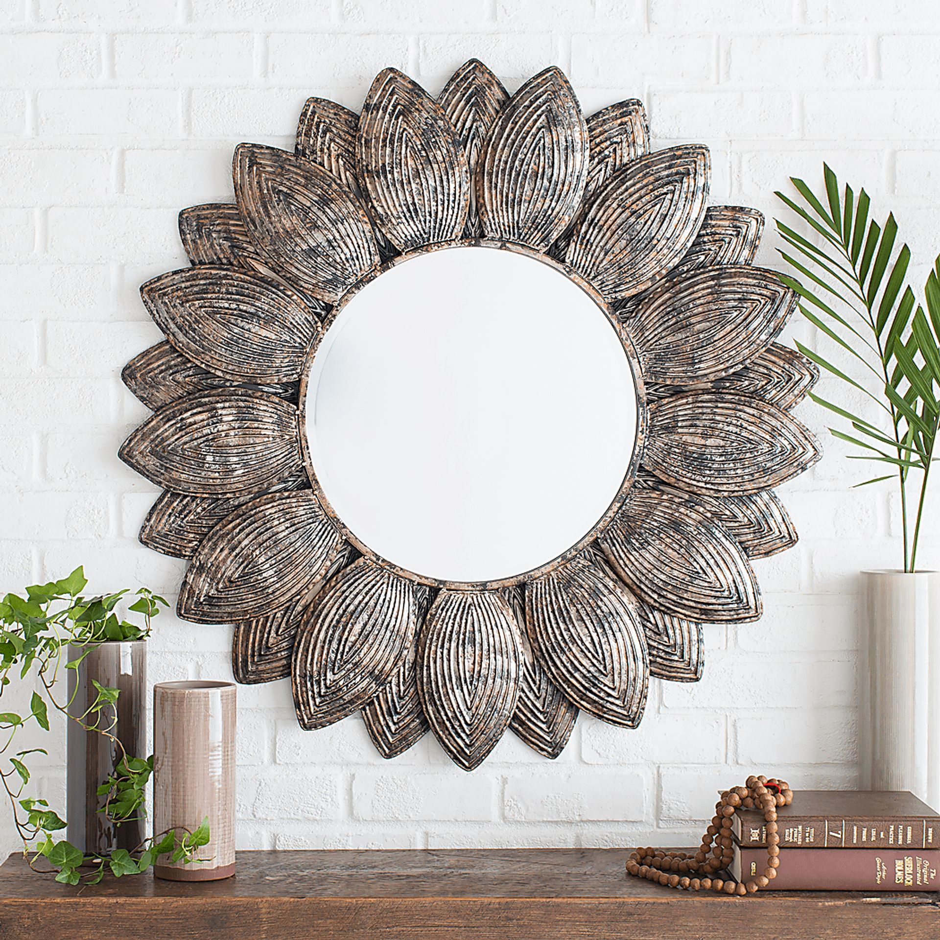 Irelyn Pewter Mirror - Image 3
