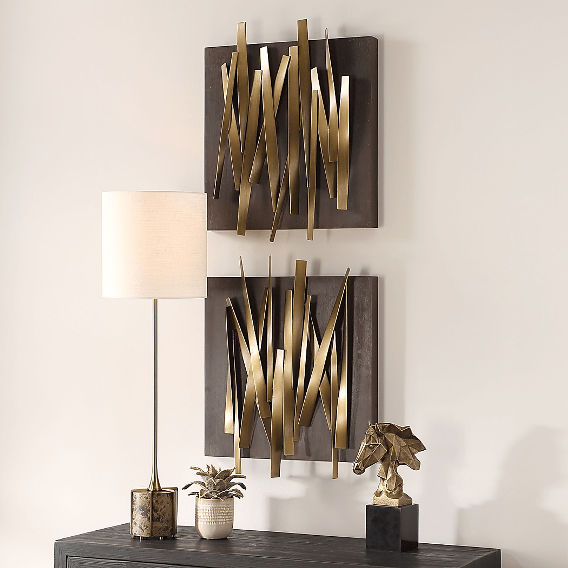 Irena Gold Wall Decor, Set of 2 - Image 2
