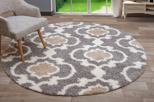 Irenee Gray 6'6 Round Rug - Thumbnail - Image 2