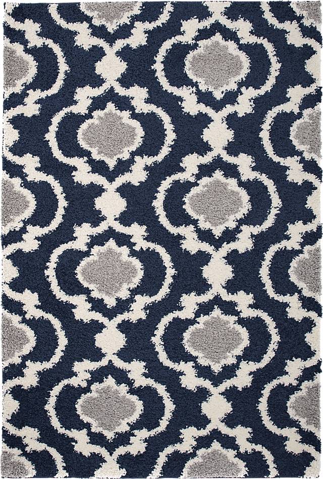 Irenee Navy 3'3 x 5' Rug - Thumbnail - Image 1