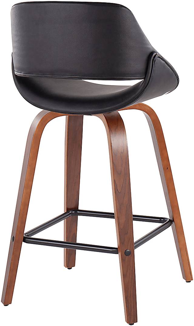 Irenor Black Counter Height Stool, Set of 2 - Thumbnail - Image 4