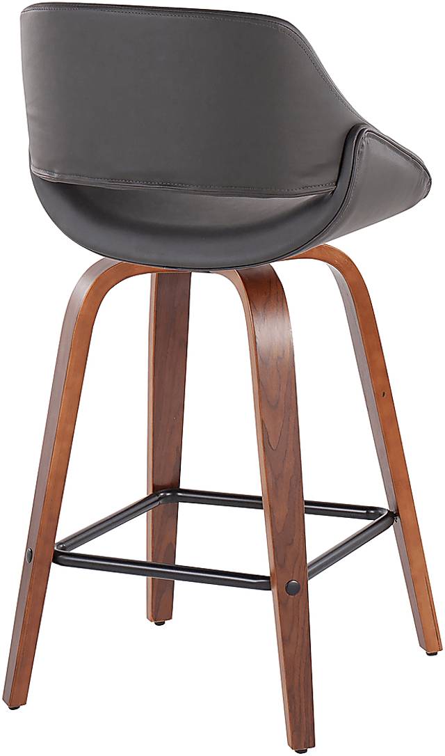 Irenor Gray Counter Height Stool, Set of 2 - Thumbnail - Image 4