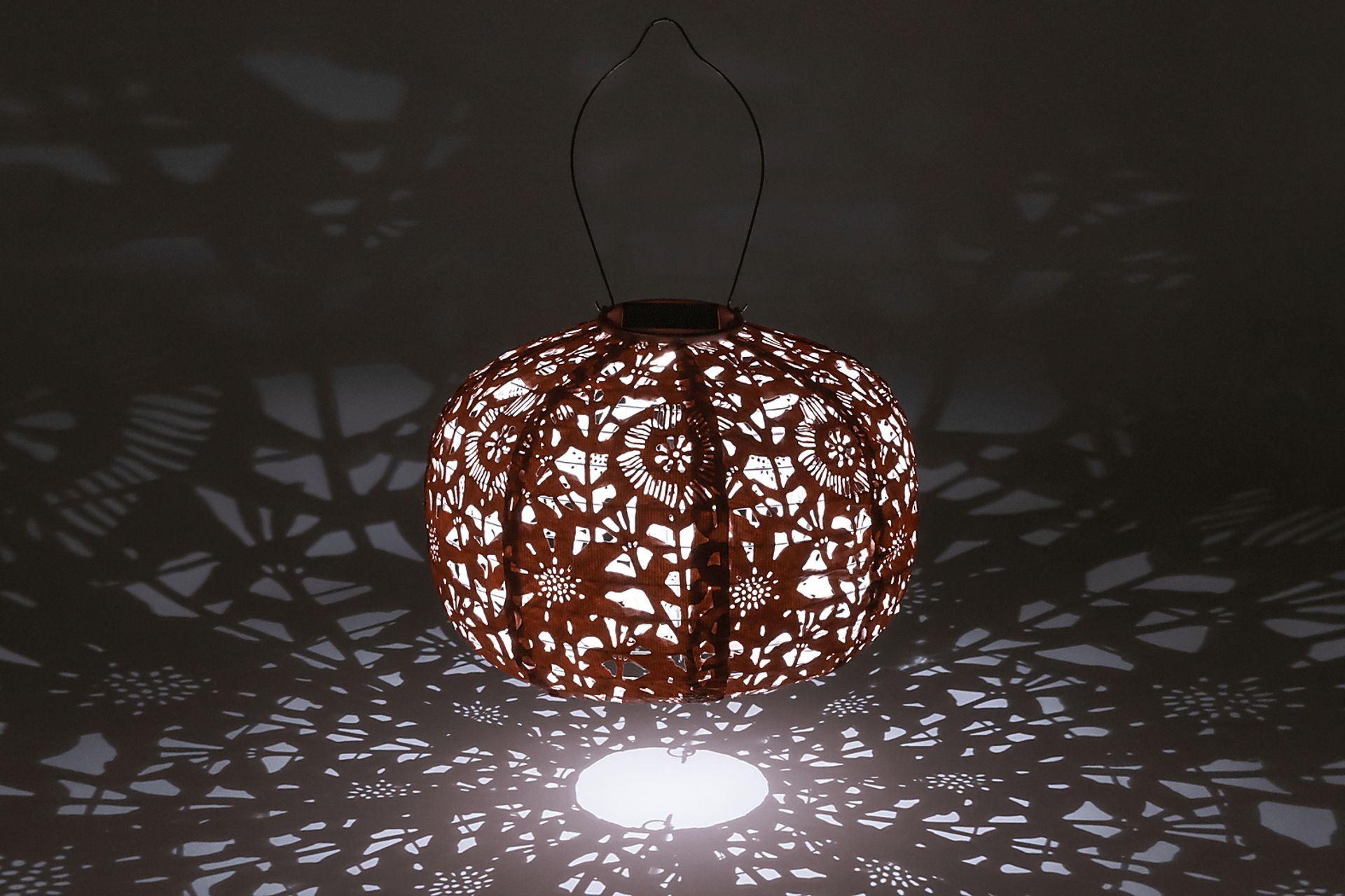 Irian Island Outdoor Clay Solar Lantern - Image 26