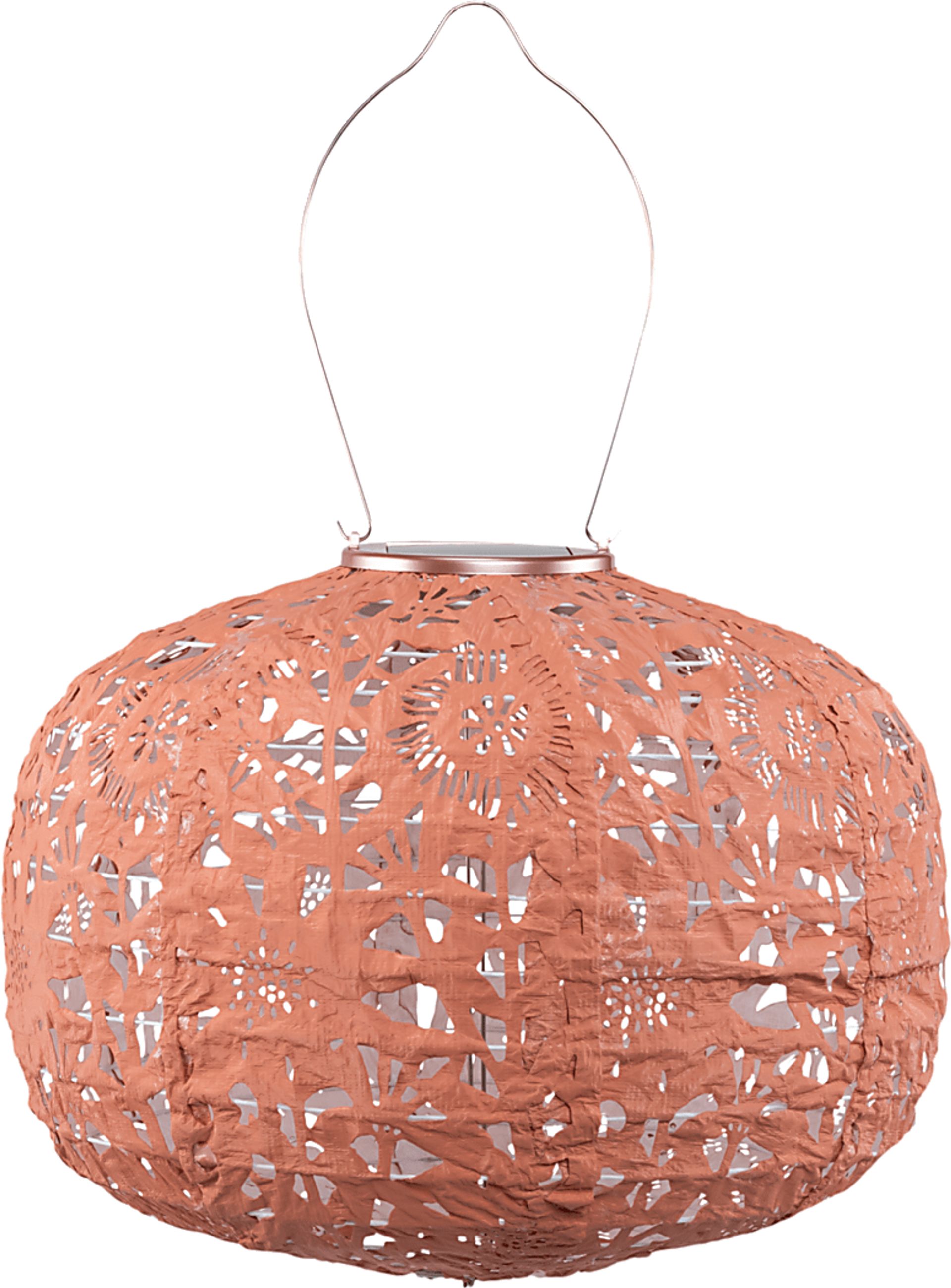 Irian Island Outdoor Clay Solar Lantern - Image 1