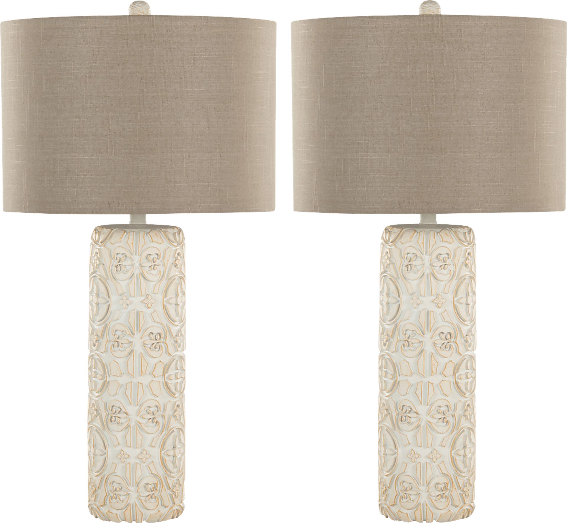 Iris Nest Off-White Lamp, Set of 2 - Image 1