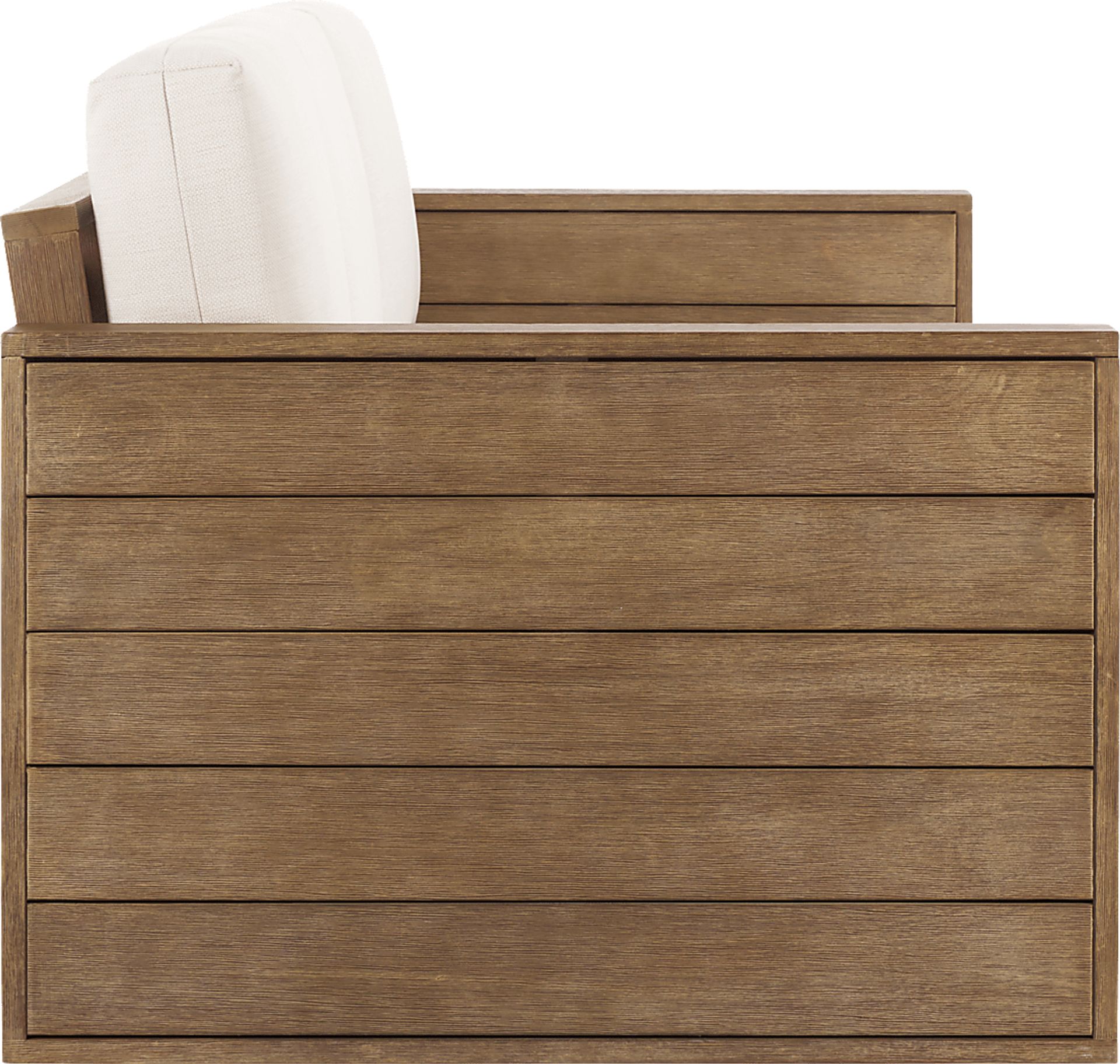 Irocana Natural Outdoor Sofa with Beige Cushions - Image 3