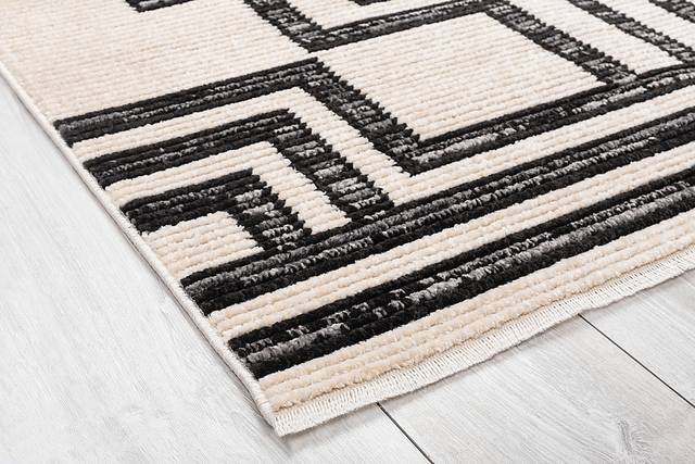 Irolam Black 5'7 x 7'7 Rug - Thumbnail - Image 4