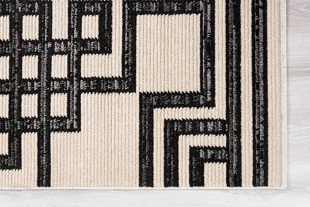 Irolam Black 5'7 x 7'7 Rug - Thumbnail - Image 5