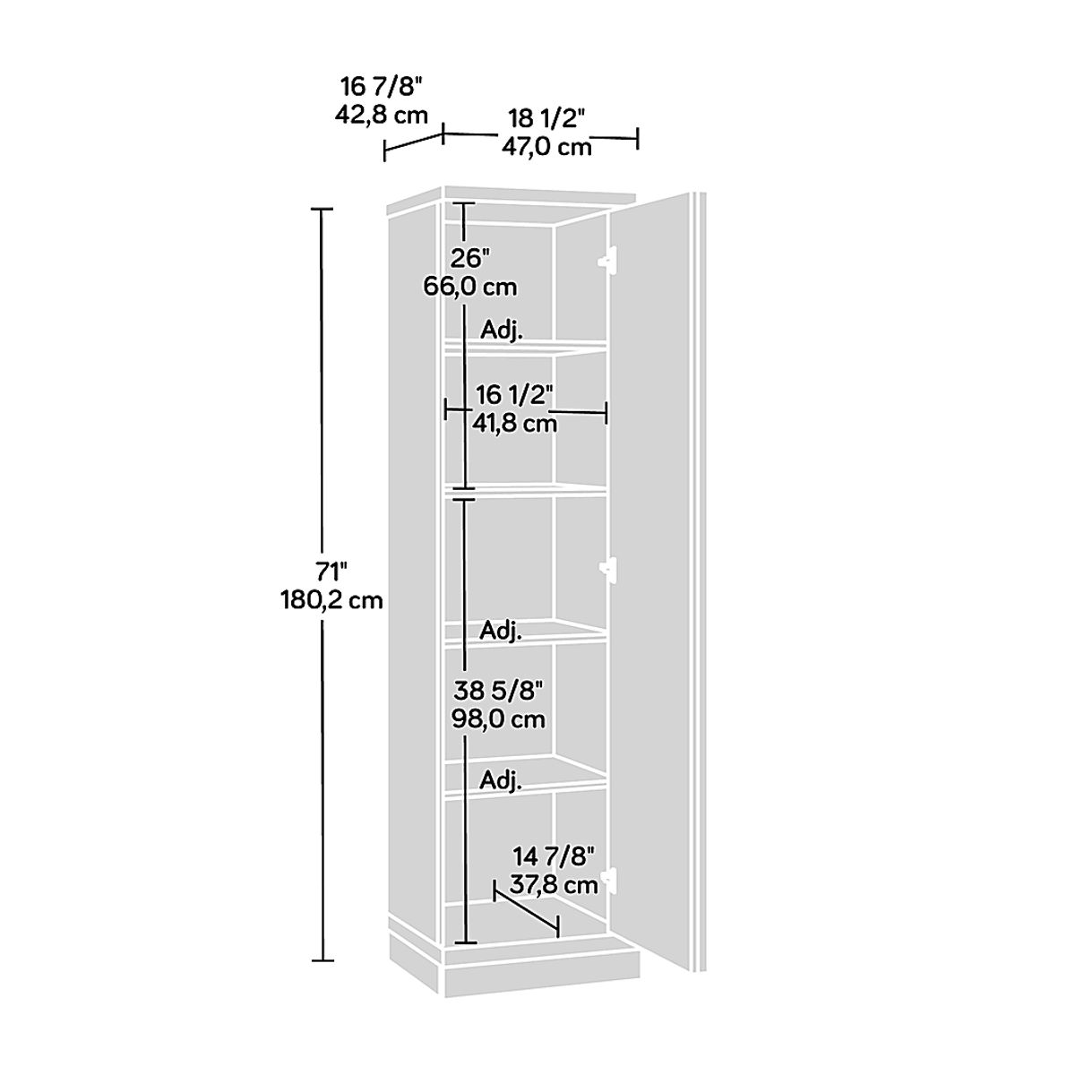Ironhouse Brown Dark Wood Storage Cabinet | Rooms to Go