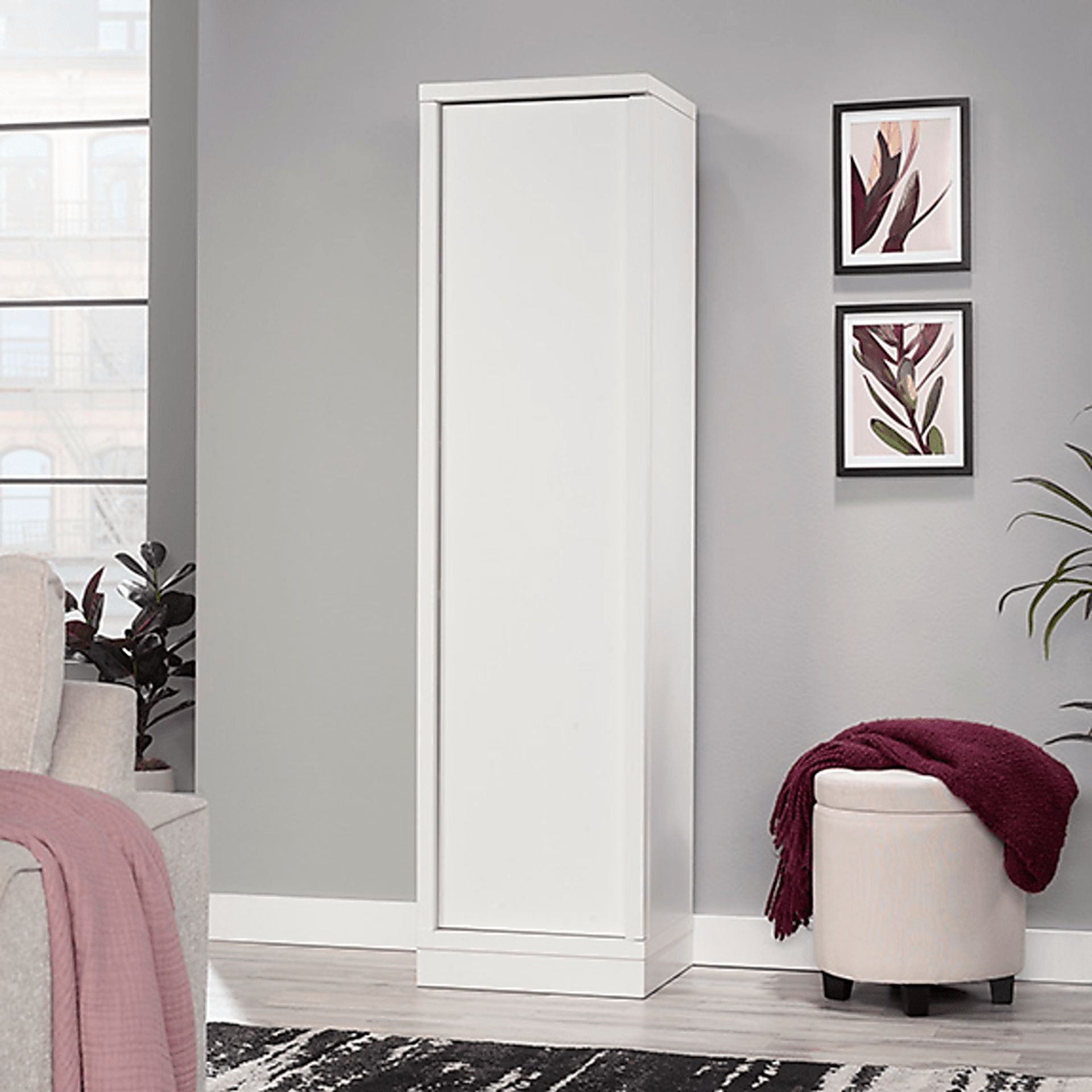 Ironhouse White Storage Cabinet - Image 2