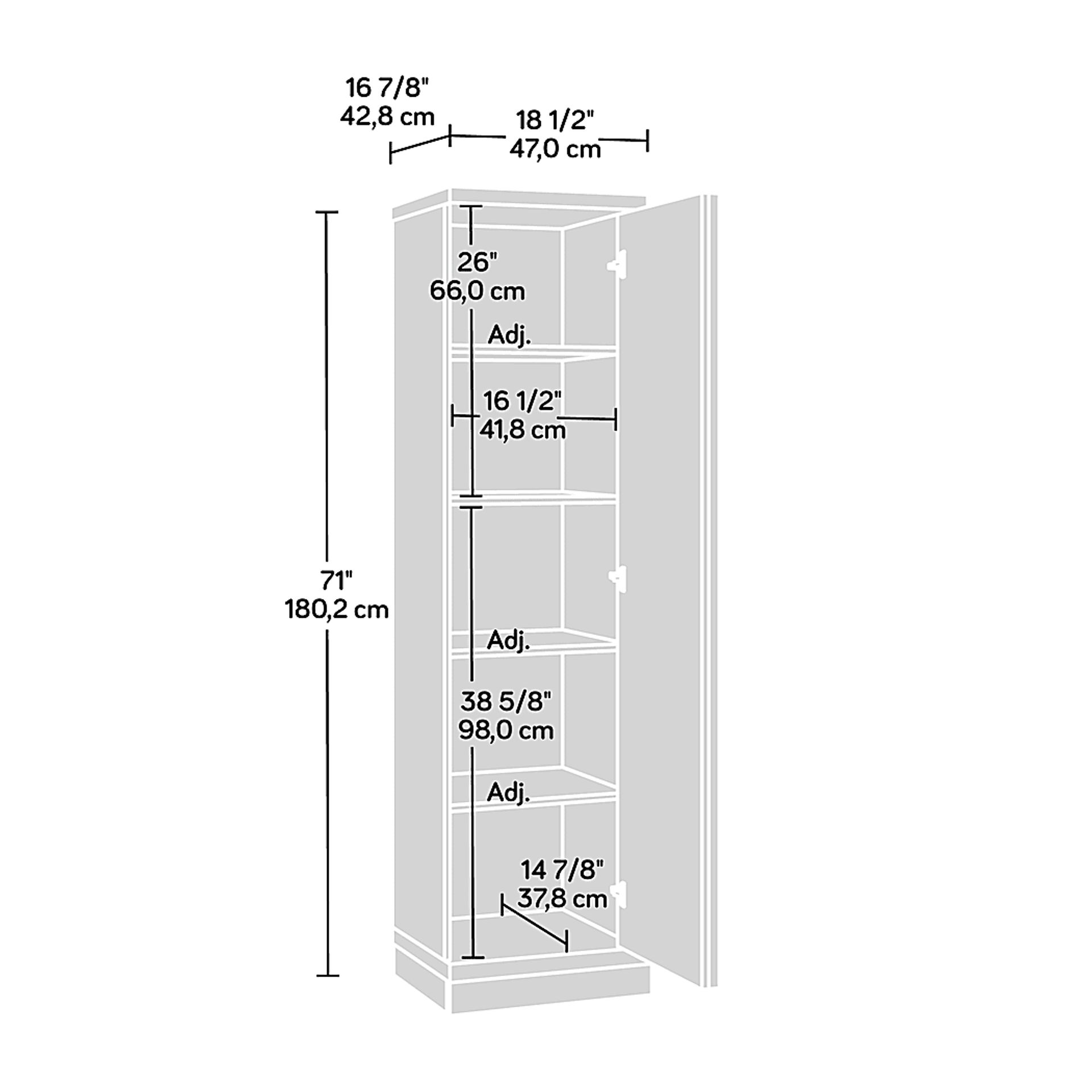 Ironhouse White Storage Cabinet - Image 5