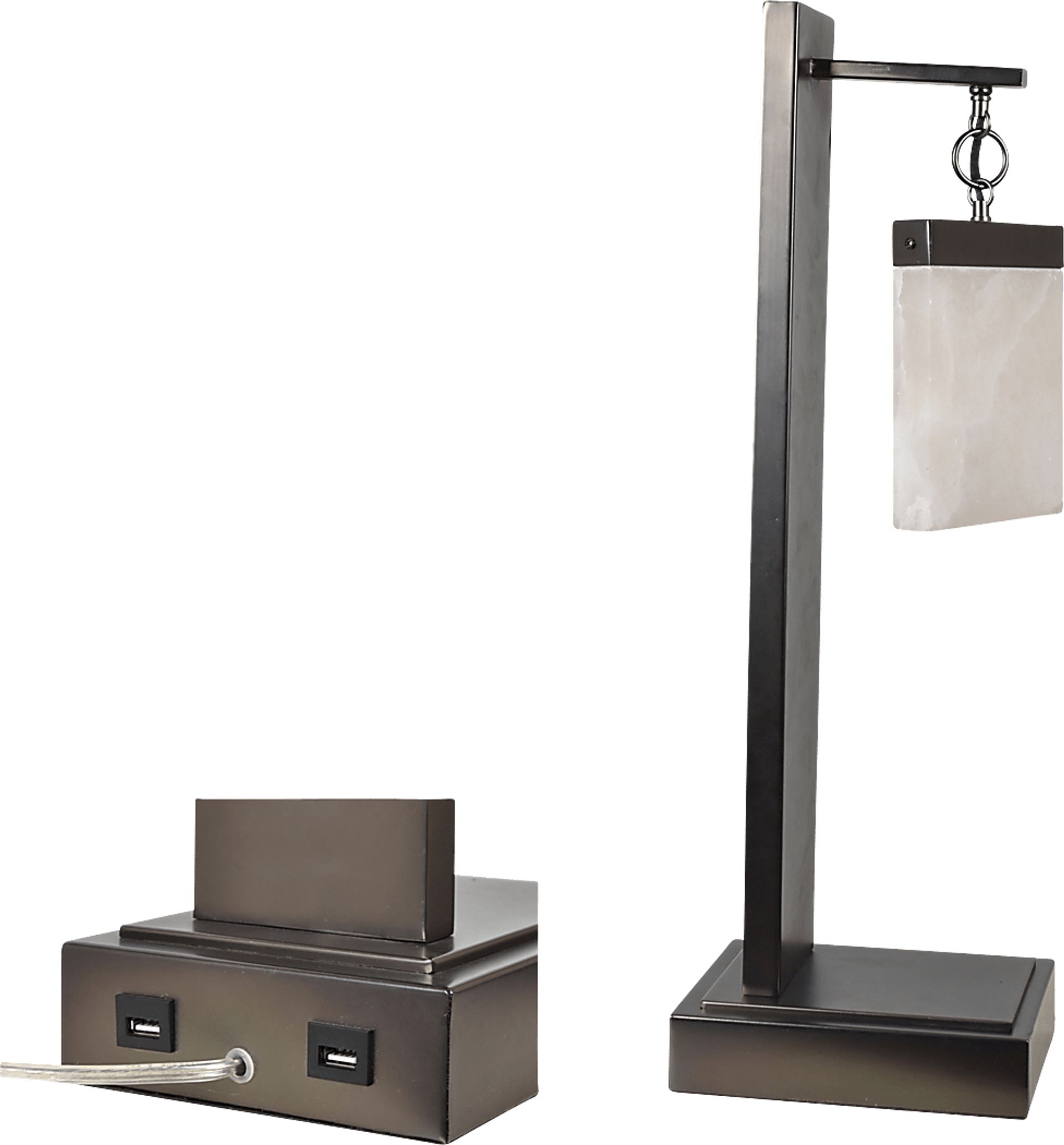 Iroquois Gate Gunmetal Lamp - Image 2