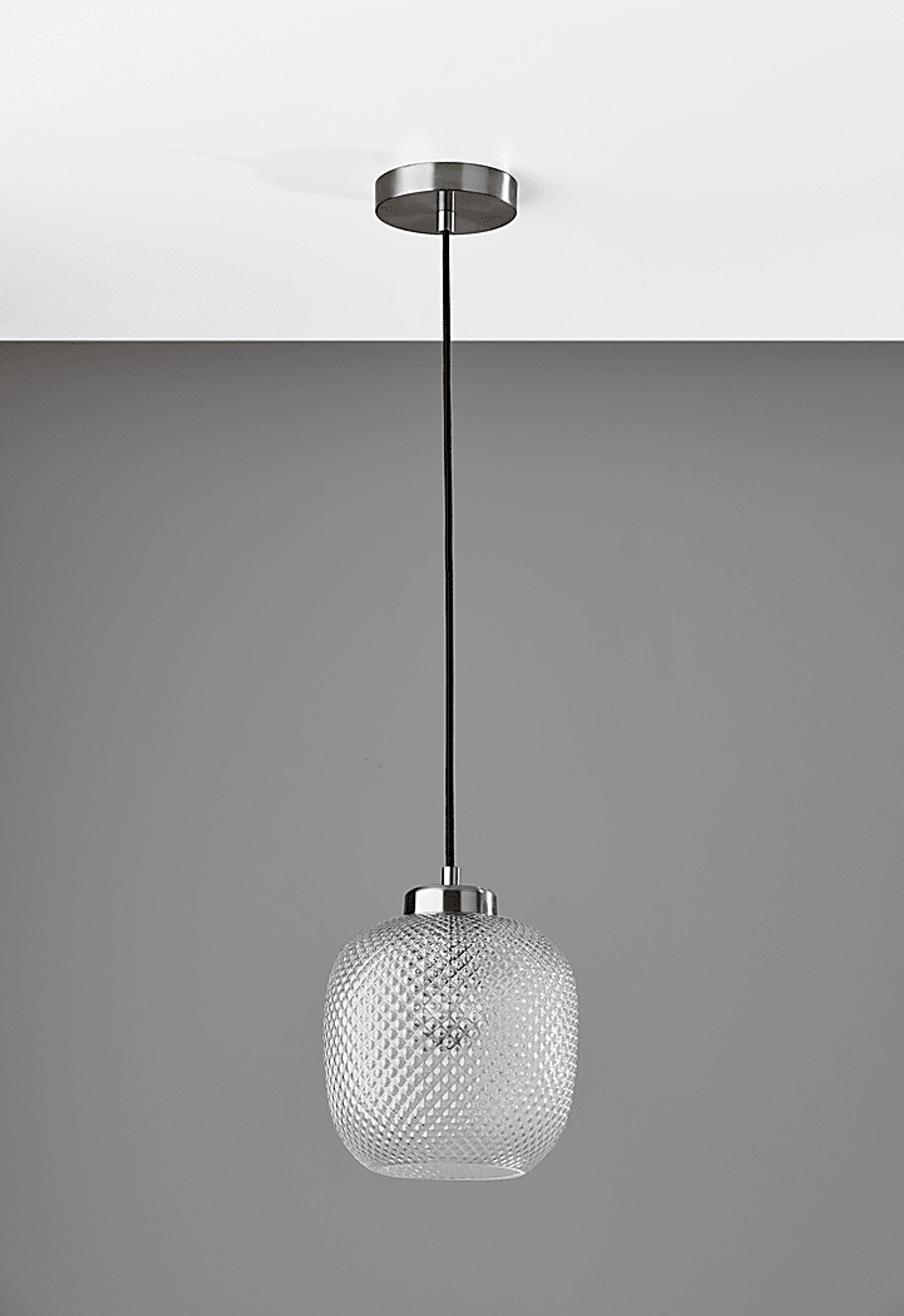 Iroquois Loop Brushed Steel Pendant - Image 3