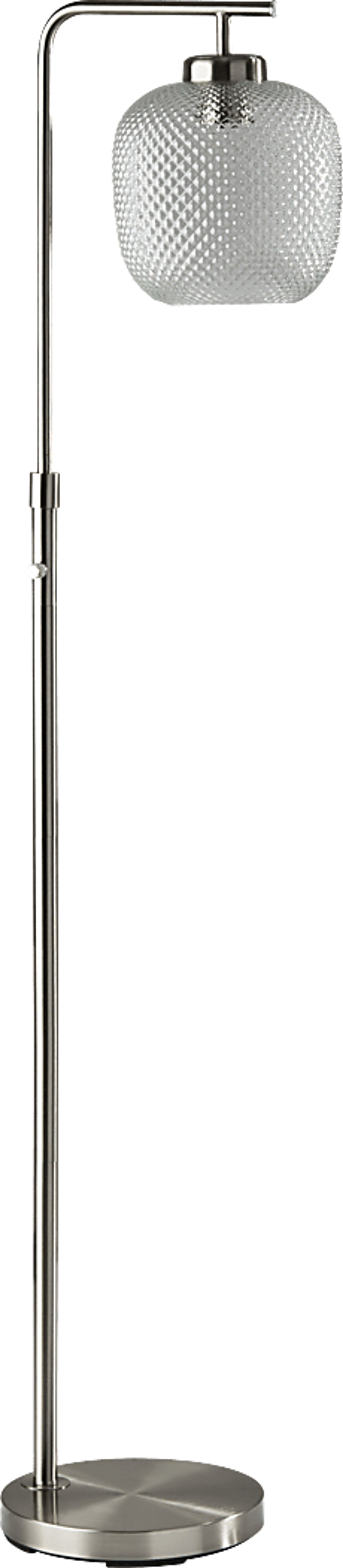 Iroquois Loop Clear Glass Floor  Lamp - Image 1
