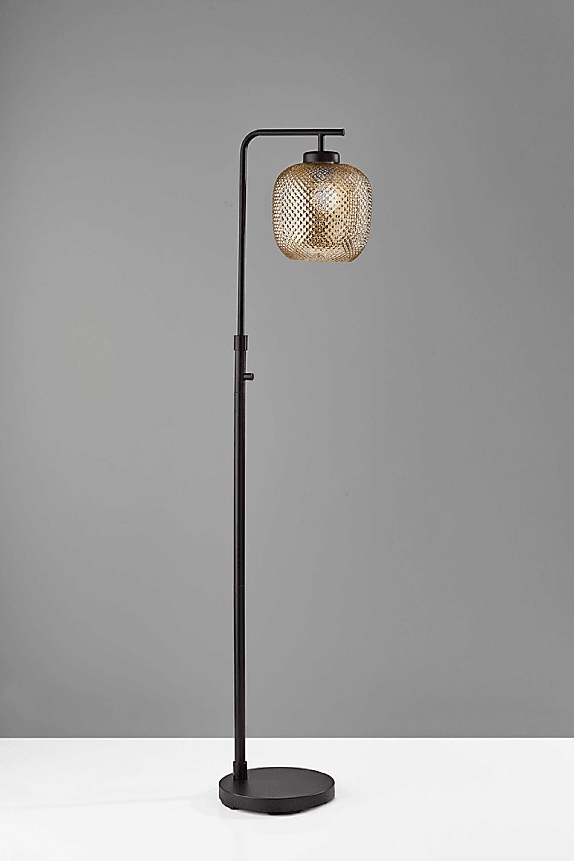 Iroquois Loop Mercury Glass Floor Lamp - Image 3