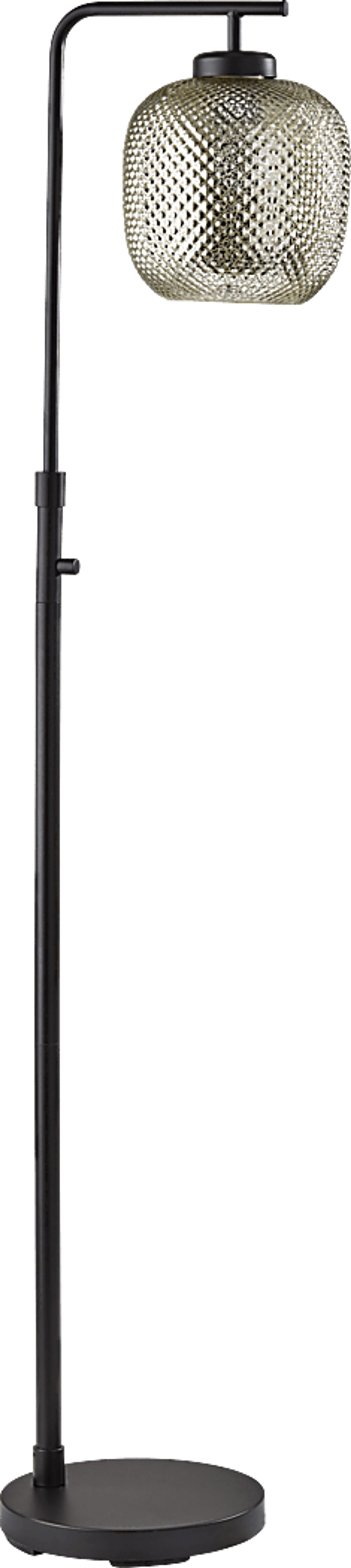 Iroquois Loop Mercury Glass Floor Lamp - Image 1