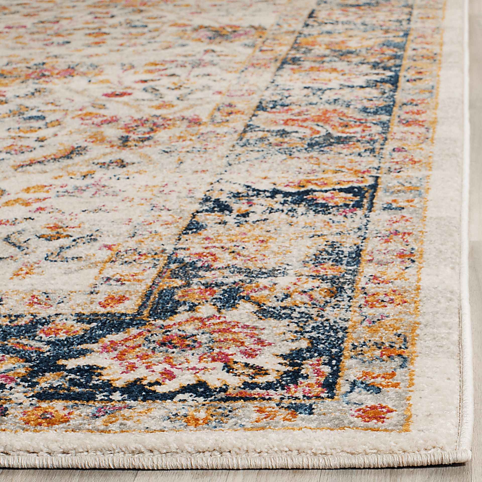 Irvine Bay Cream 2'3 x 8' Runner Rug - Image 2