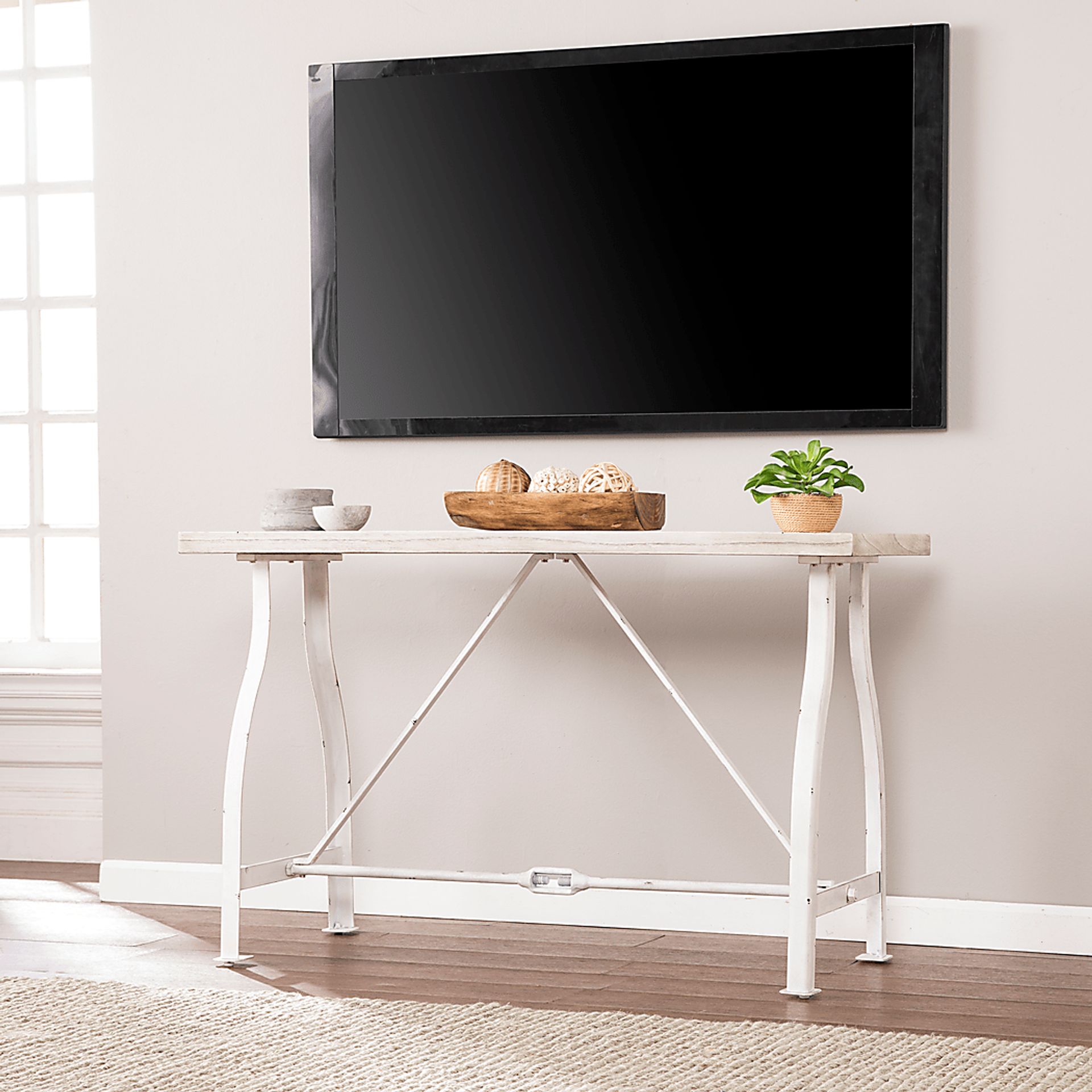 Irvington White Console Table - Image 5