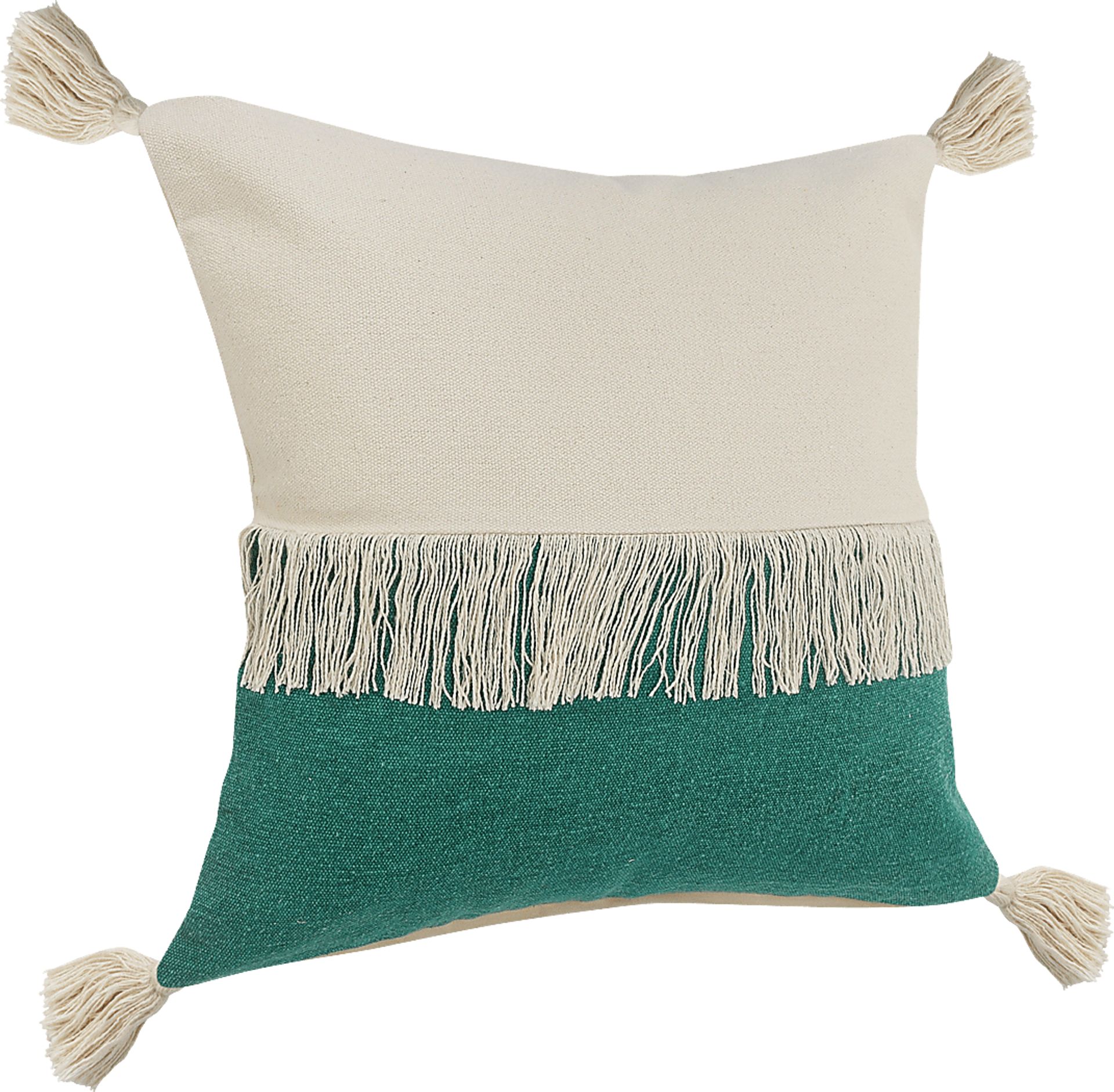 Isaam Cream/Green Pillow, Set of 2 - Image 5