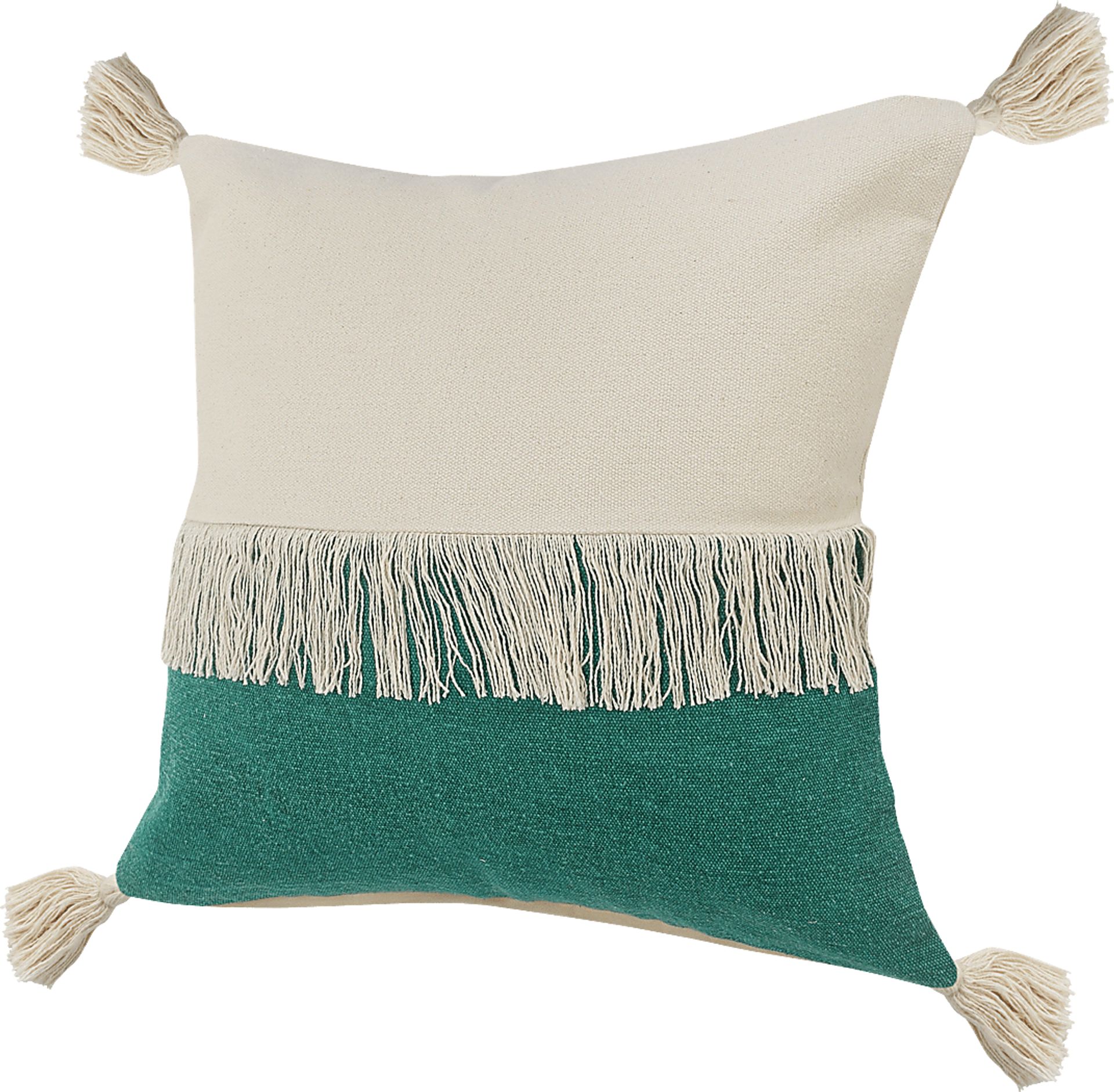 Isaam Cream/Green Pillow, Set of 2 - Image 6