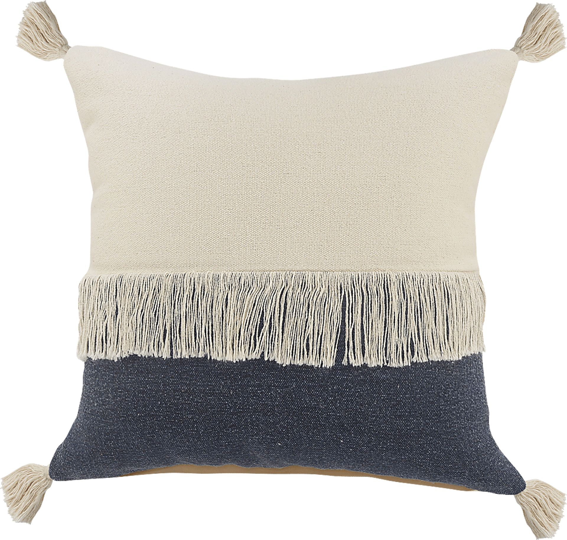 Isaam Cream/Navy Pillow, Set of 2 - Image 4