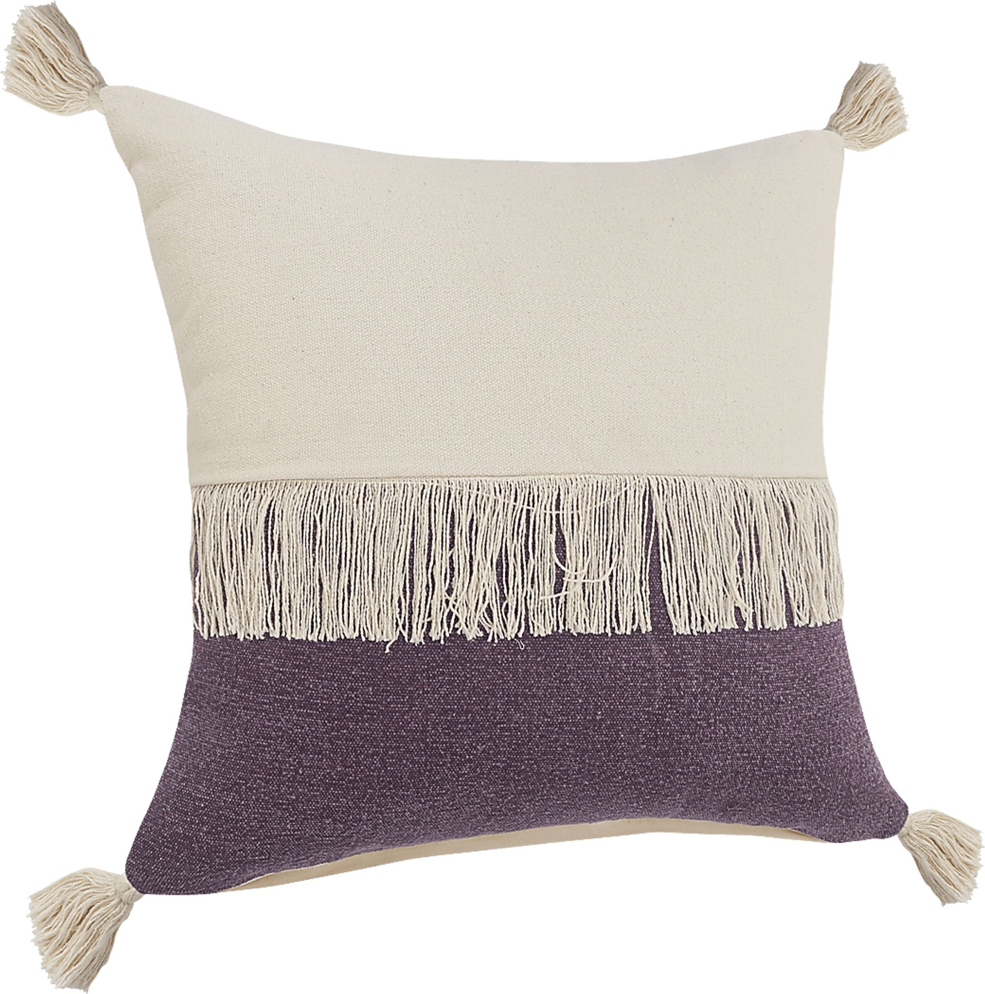 Isaam Cream/Purple Pillow, Set of 2 - Image 5