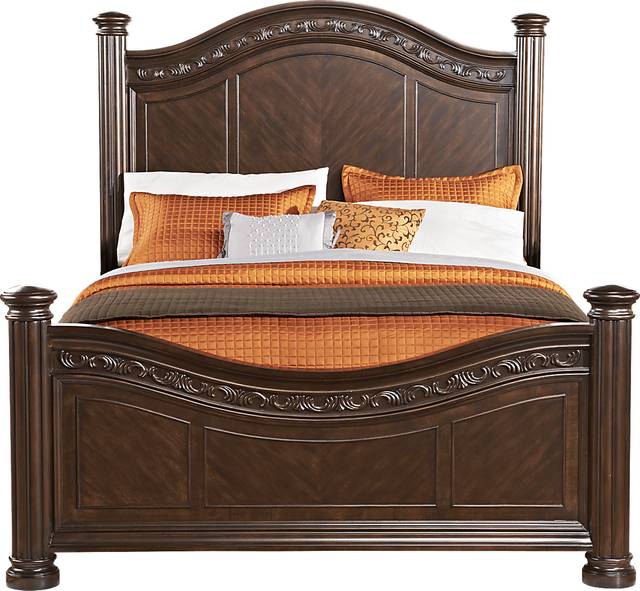 Isabella Dark Umber 3 Pc King Panel Bed - Thumbnail - Image 1