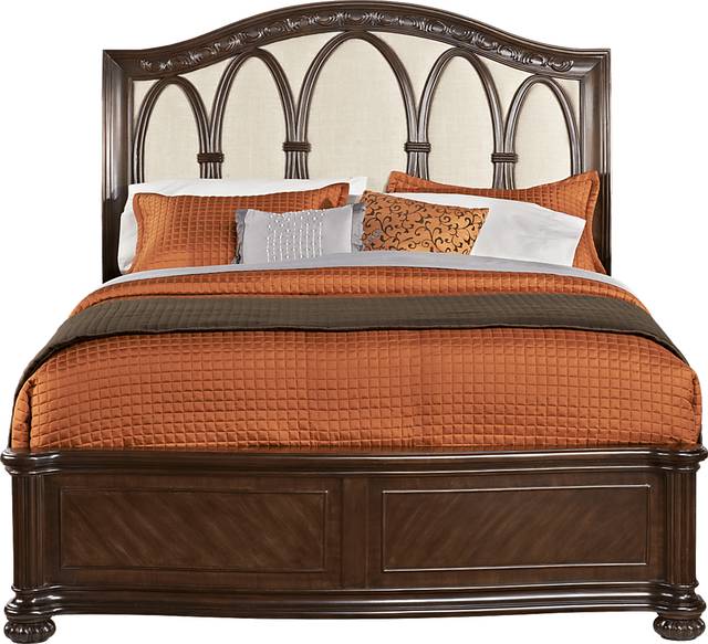 Isabella Dark Umber 3 Pc King Sleigh Bed - Thumbnail - Image 1