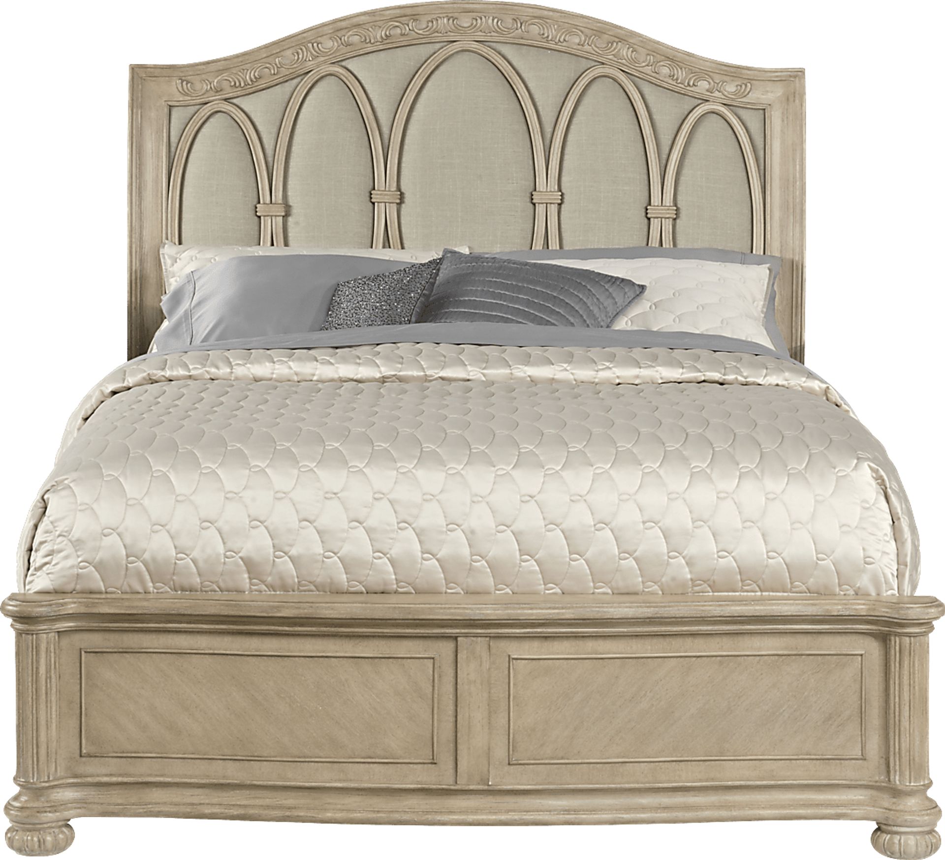 Isabella Light Wash 3 Pc King Sleigh Bed - Image 1
