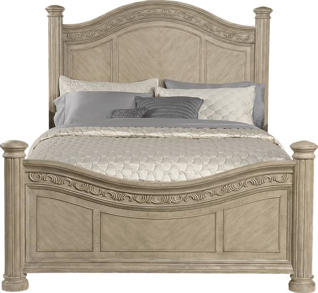 Isabella Light Wash 3 Pc Queen Panel Bed - Thumbnail - Image 1
