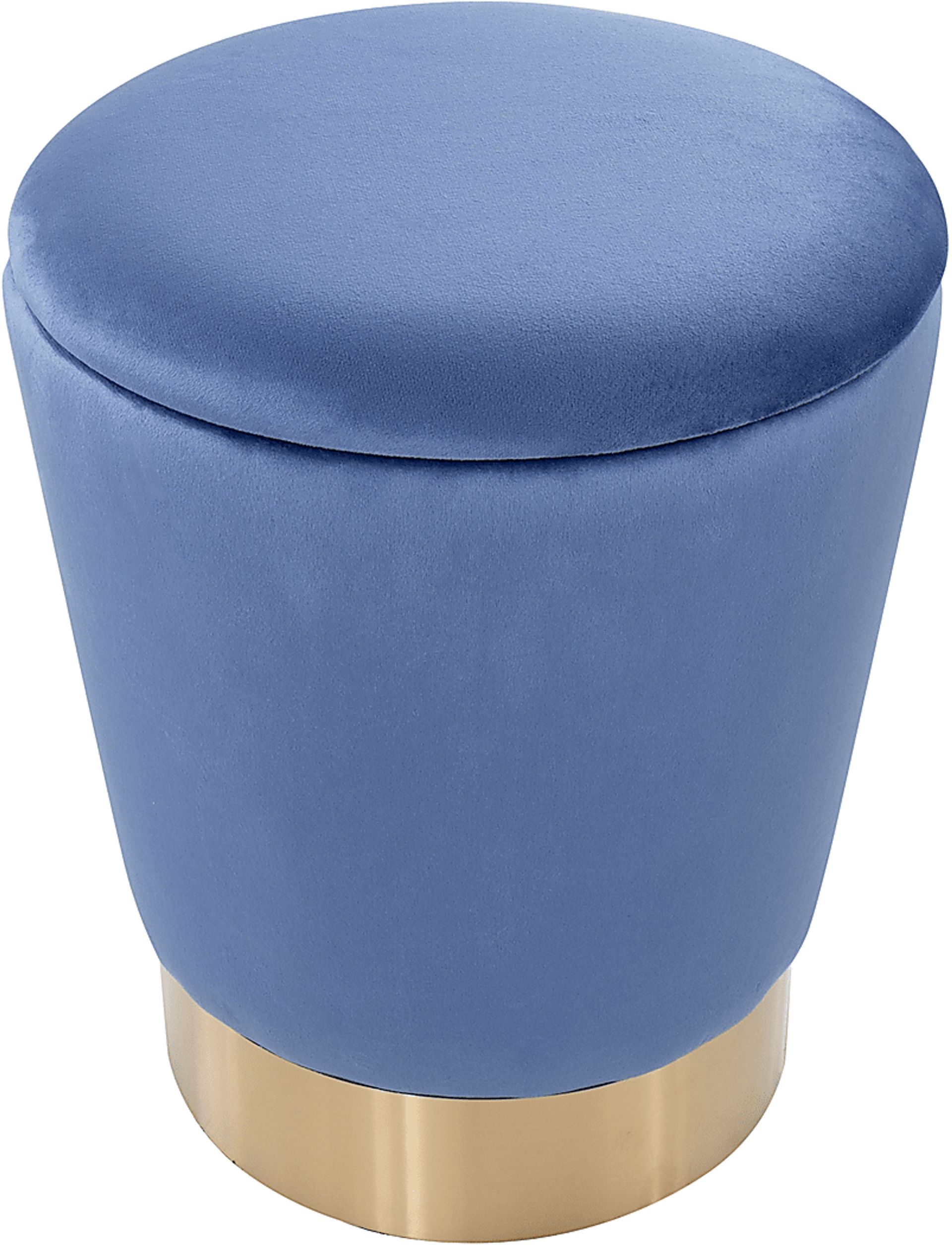 Isbill Blue Accent Ottoman - Image 3