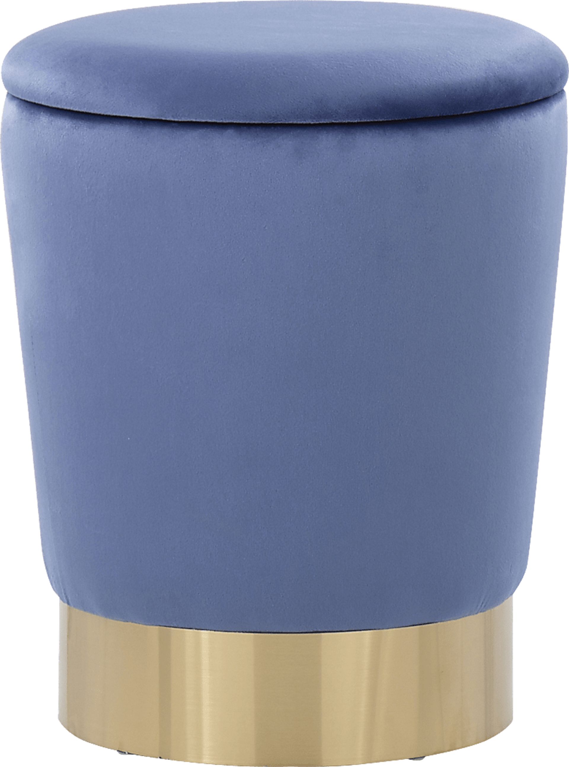 Isbill Blue Accent Ottoman - Image 1
