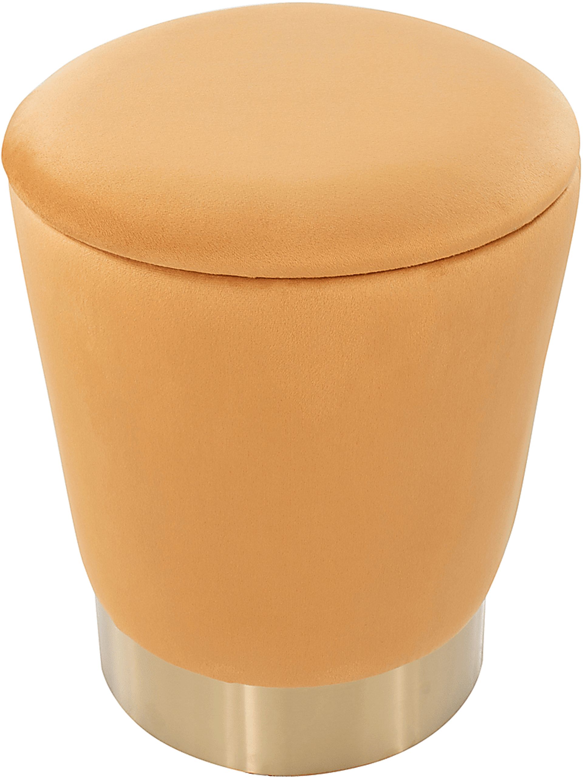 Isbill Orange Accent Ottoman - Image 3