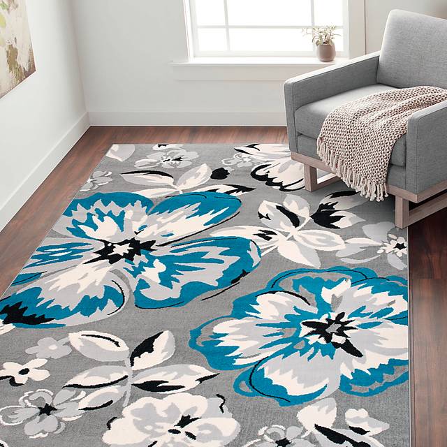 Iselana I Blue 5' x 7' Rug - Thumbnail - Image 2