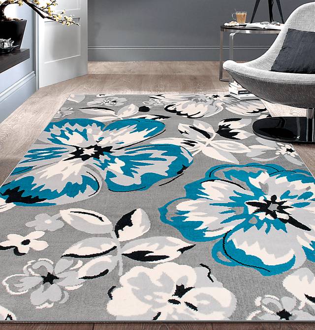 Iselana I Blue 5' x 7' Rug - Thumbnail - Image 3