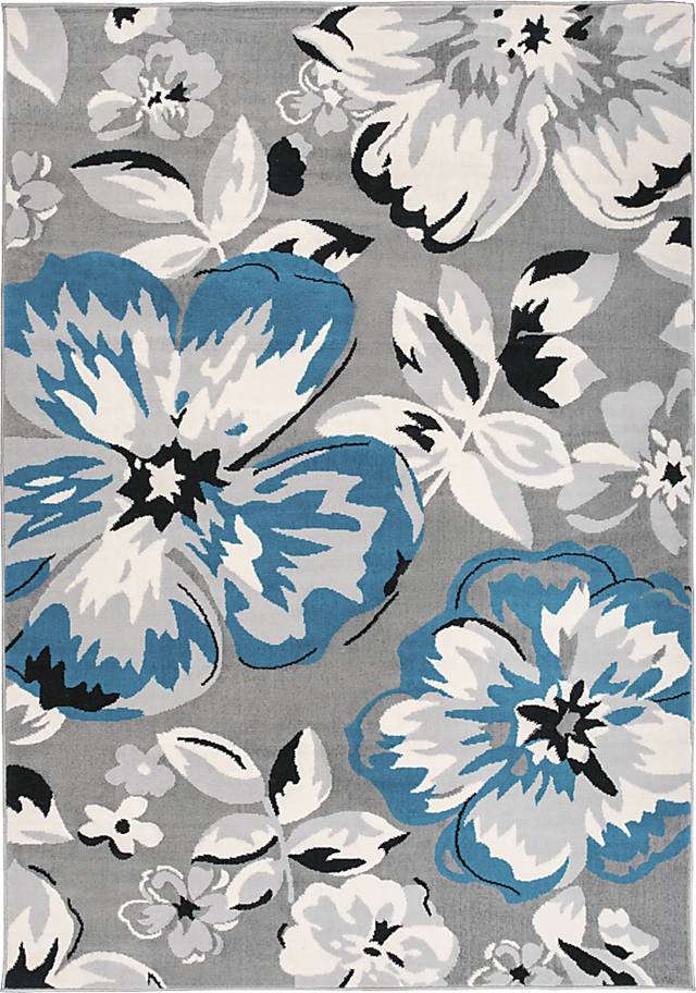 Iselana I Blue 5' x 7' Rug - Thumbnail - Image 1