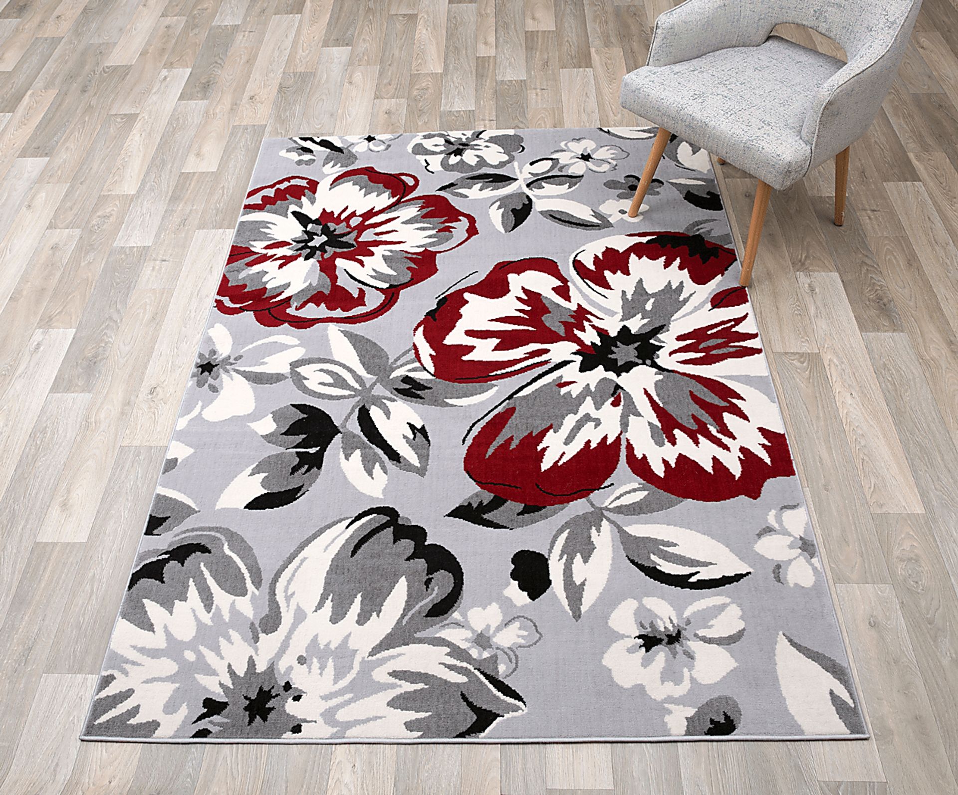 Iselana I Red 5' x 7' Rug - Image 3