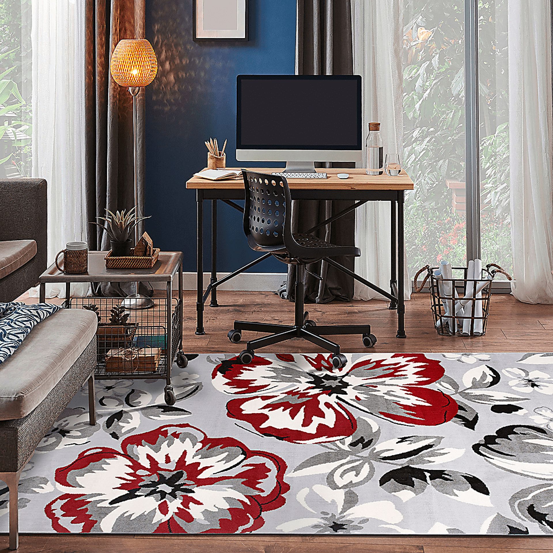 Iselana I Red 5' x 7' Rug - Image 6