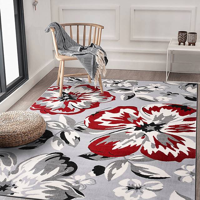 Iselana I Red 7'6 x 9'5 Rug - Thumbnail - Image 4