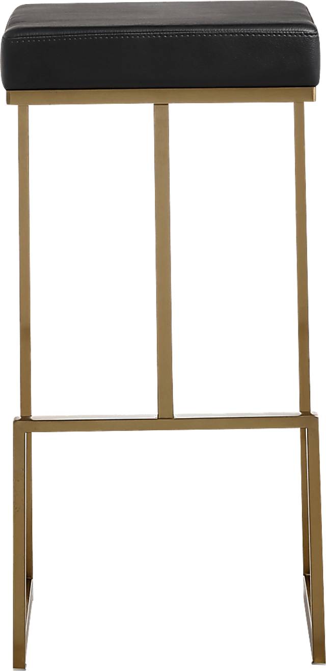 Isellan Black Barstool, Set of 2 - Thumbnail - Image 3