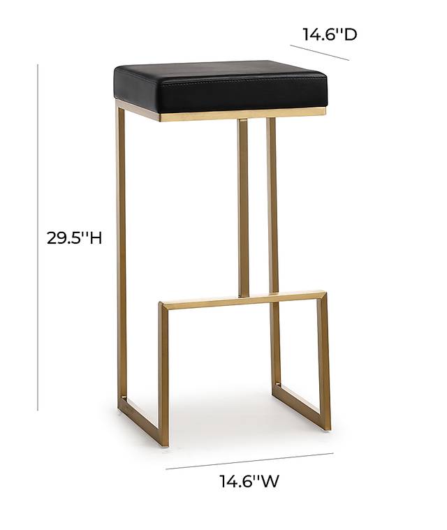 Isellan Black Barstool, Set of 2 - Thumbnail - Image 8