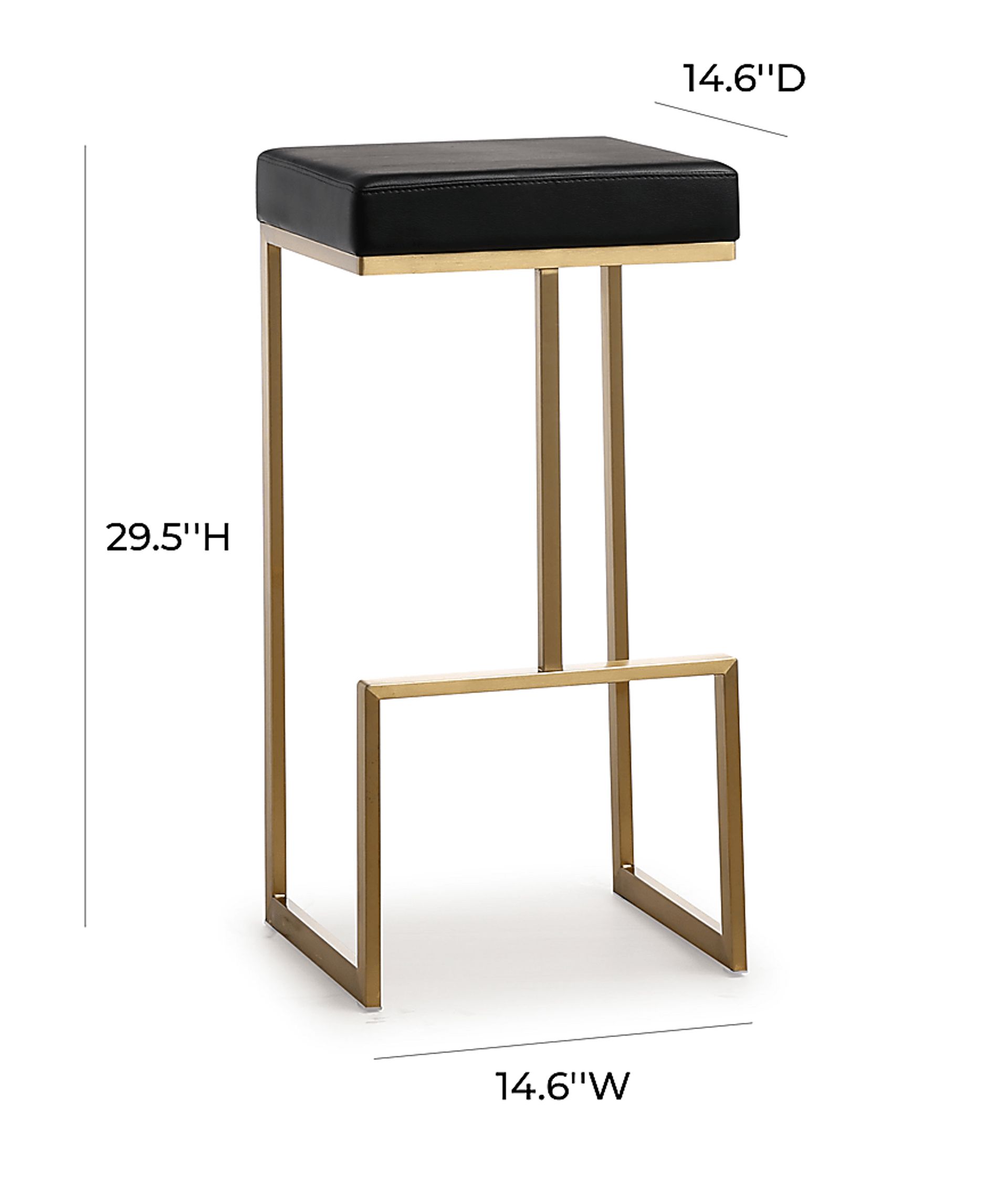 Isellan Black Barstool, Set of 2 - Image 8
